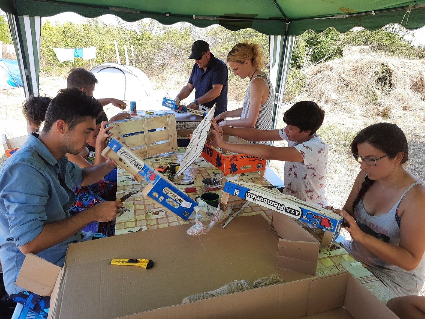 young people at a workshop